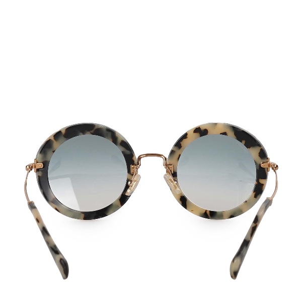 Miu Miu - Tortoiseshell Round Sunglasses 